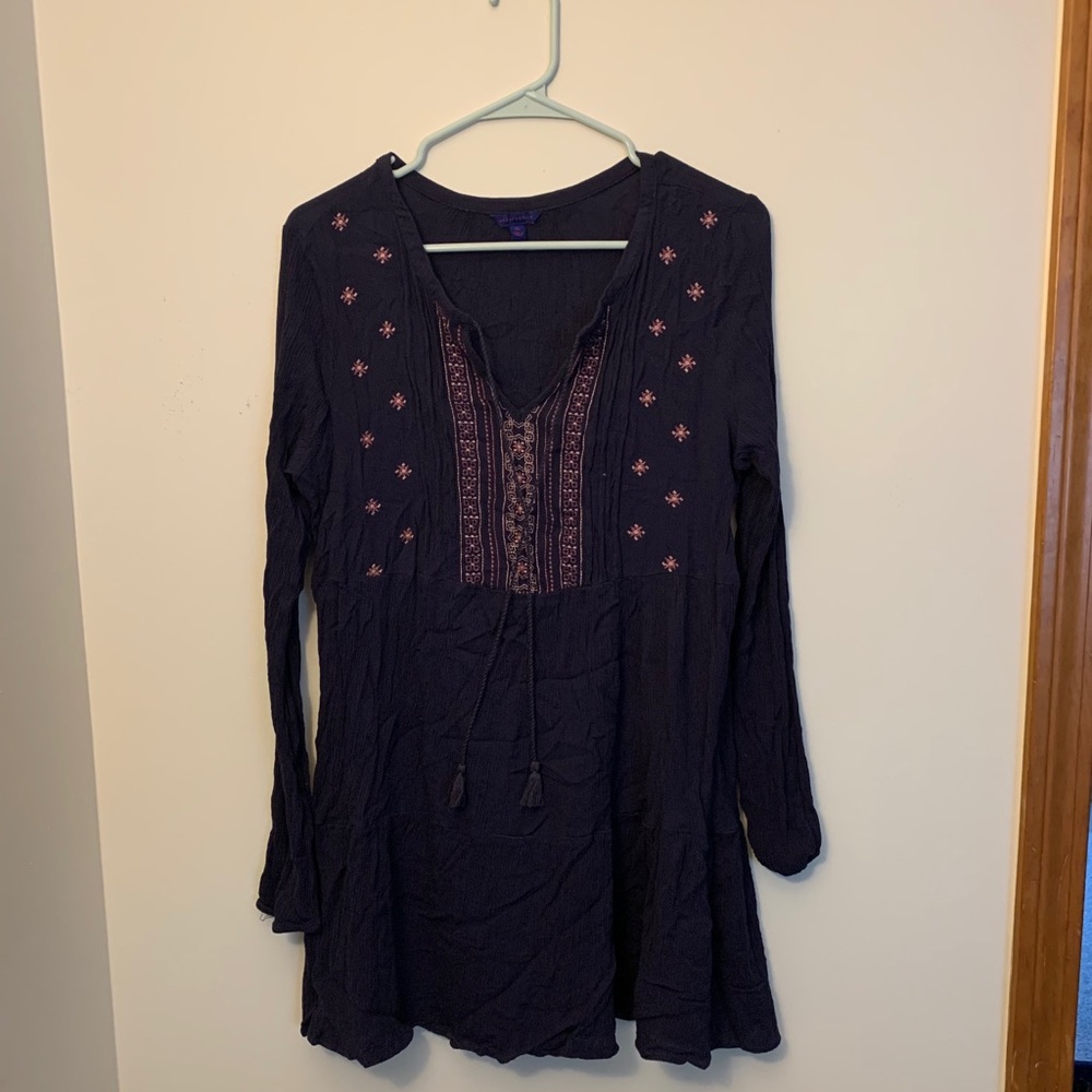 Aeropostale long sleeve boho dress